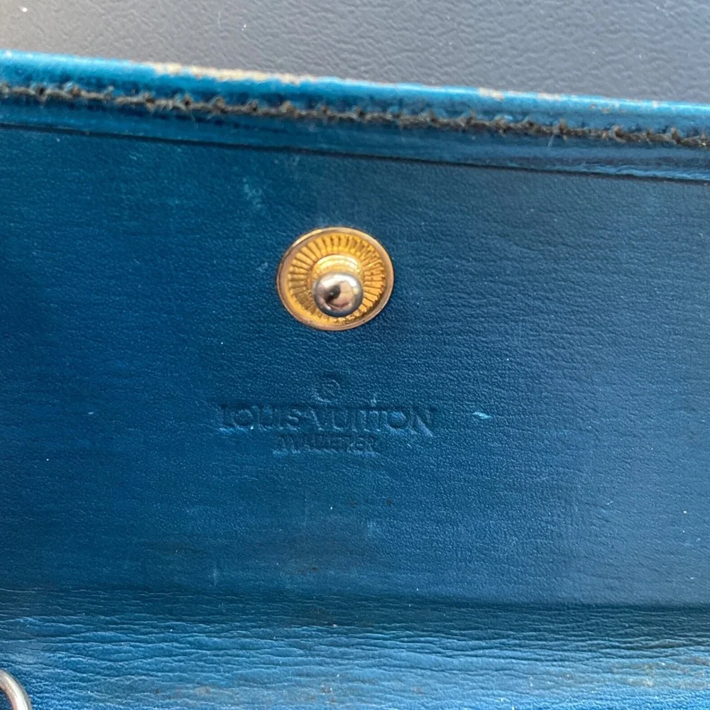 Rare Louis Vuitton Epi Leather 6 Key Holder Toledo Blue Vintage 1990s Spain